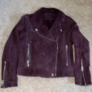 Blank NYC faux suede moto jacket.